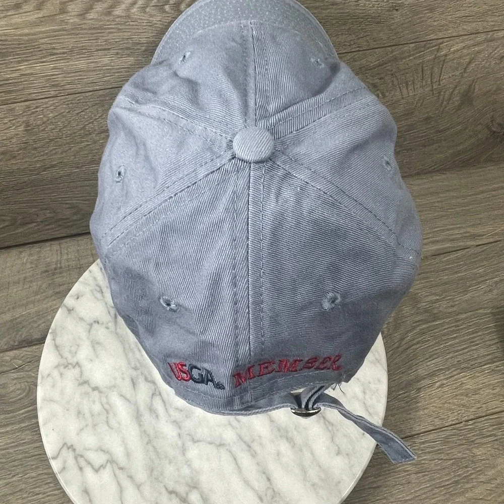 2010 US Open Pebble Beach Golf Hat‎ Members Cap USGA Adjustable Strapback Blue
